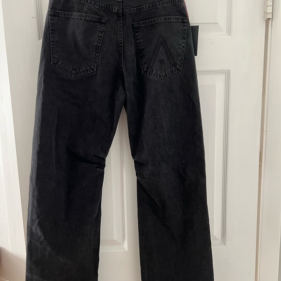 NWT Aaliyah x Revolve four page letter black denim pant size 27 - Picture 4 of 7